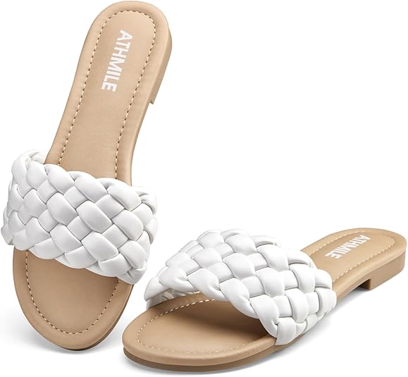 Braided Womens Sandals Round Open Toe