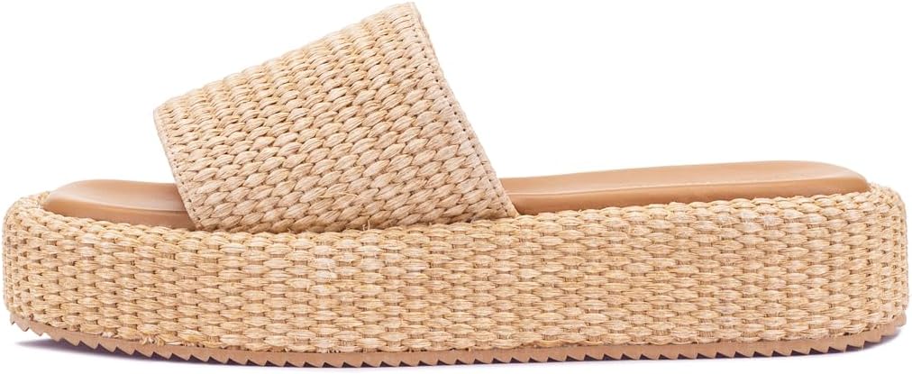 Monrovia Platform Sandals Women Raffia Wicker Espadrilles